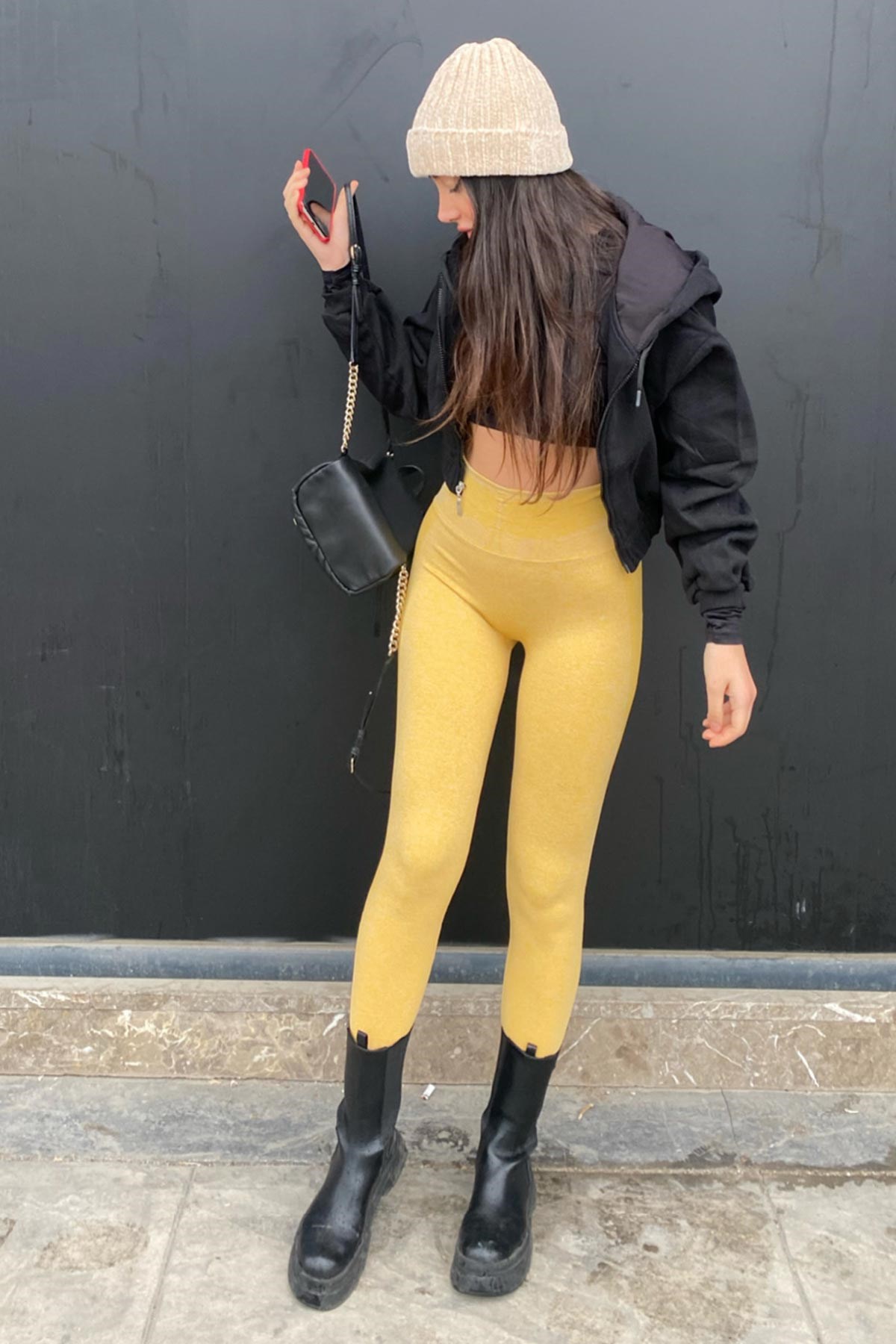 GYMSHARK ANTRASİT TAYT