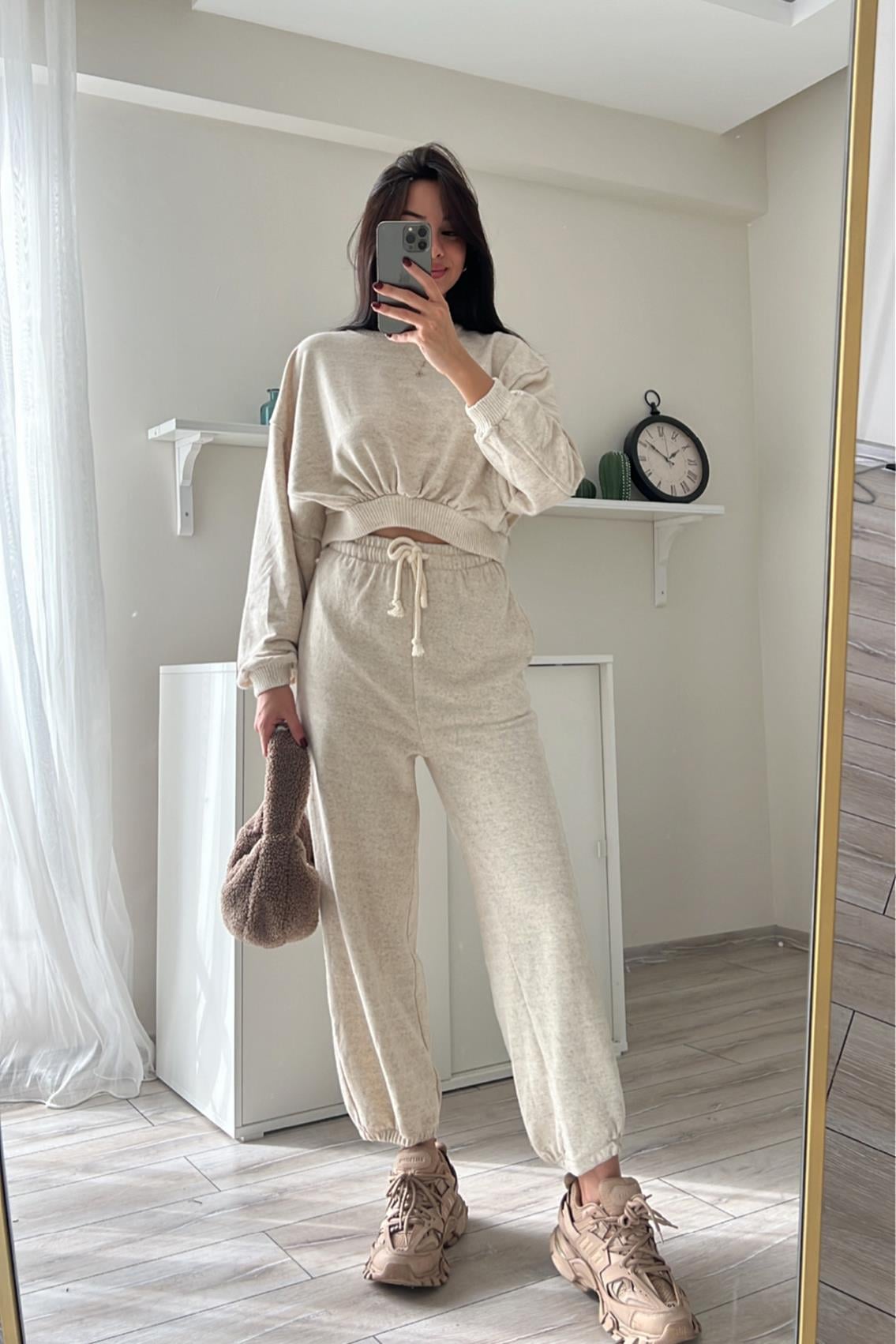 LENA CROP SWEAT PANTOLON TAKIM
