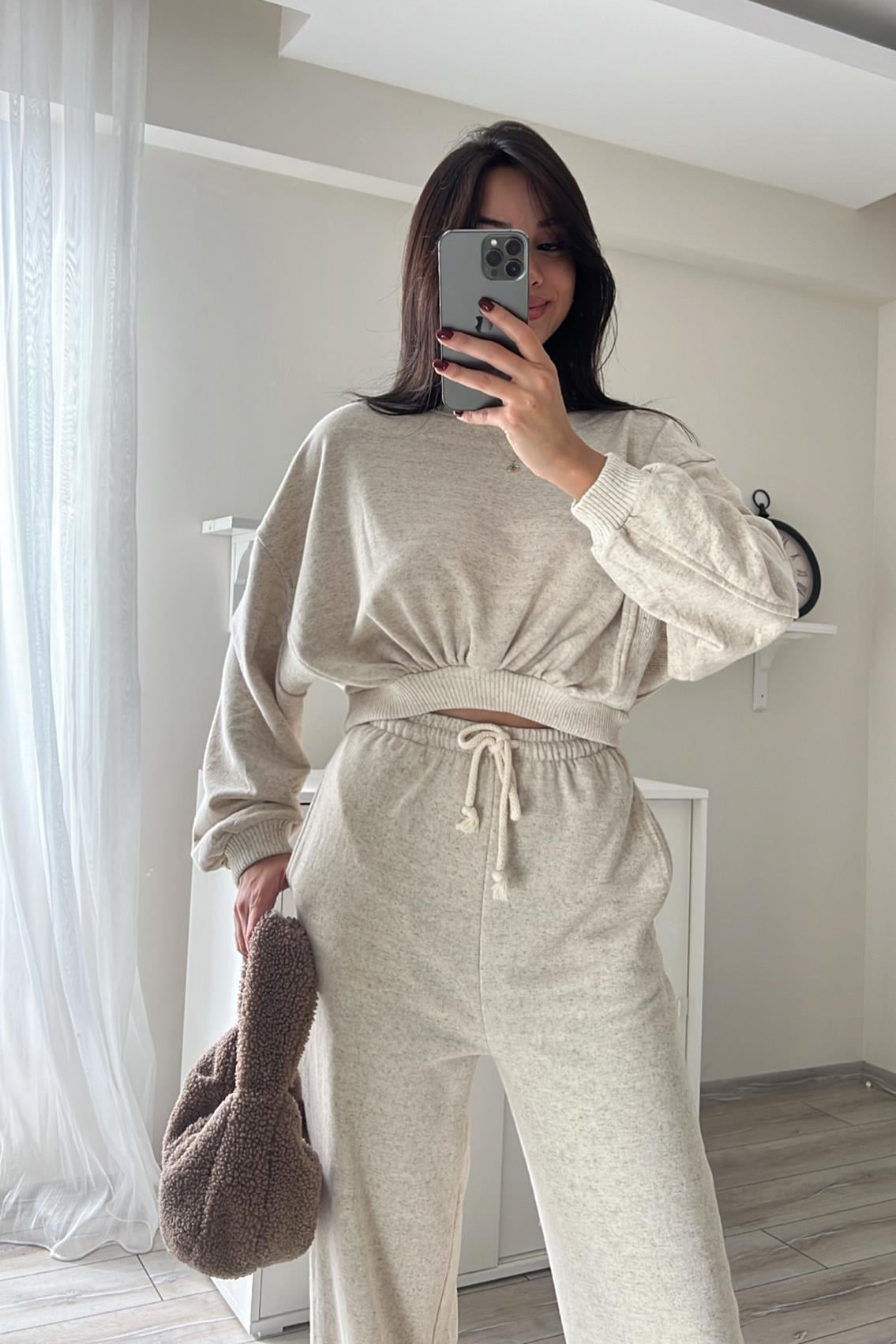 LENA CROP SWEAT PANTOLON TAKIM