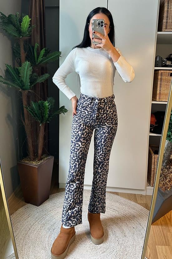 LEOPAR DESENLİ JEAN