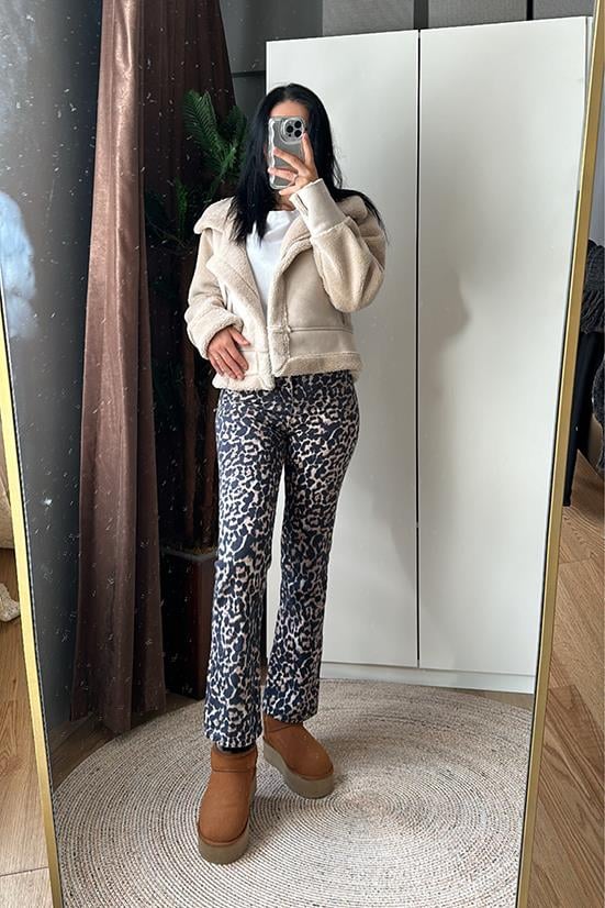 LEOPAR DESENLİ JEAN