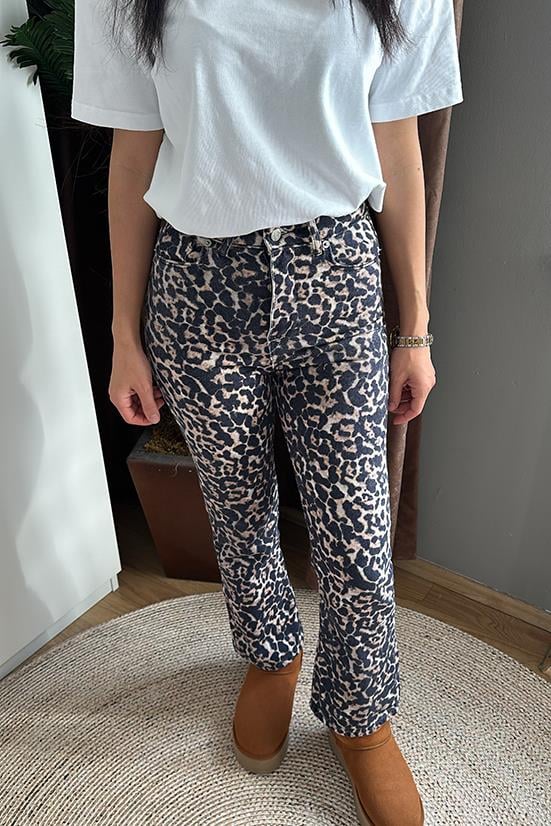 LEOPAR DESENLİ JEAN