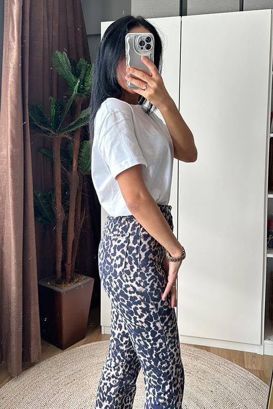 LEOPAR DESENLİ JEAN