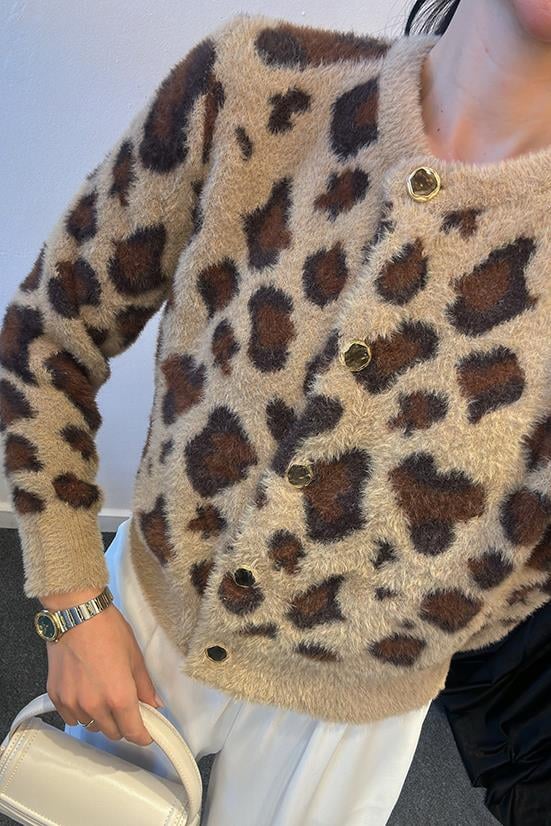 LEOPAR DESENLİ SAKALLI HIRKA