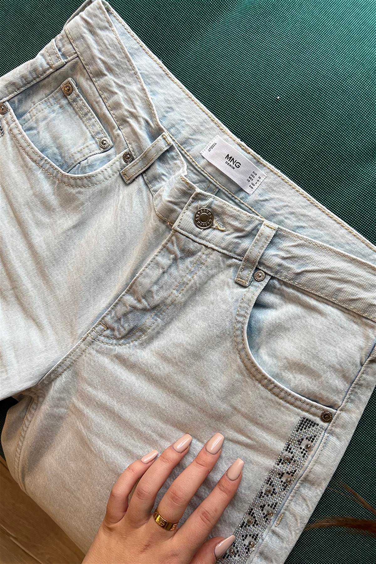 MANGO BONCUK DETAY JEAN