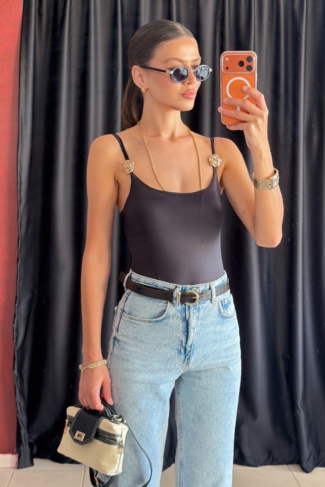 MASSİMOO TOKA DETAYLI BODYSUIT
