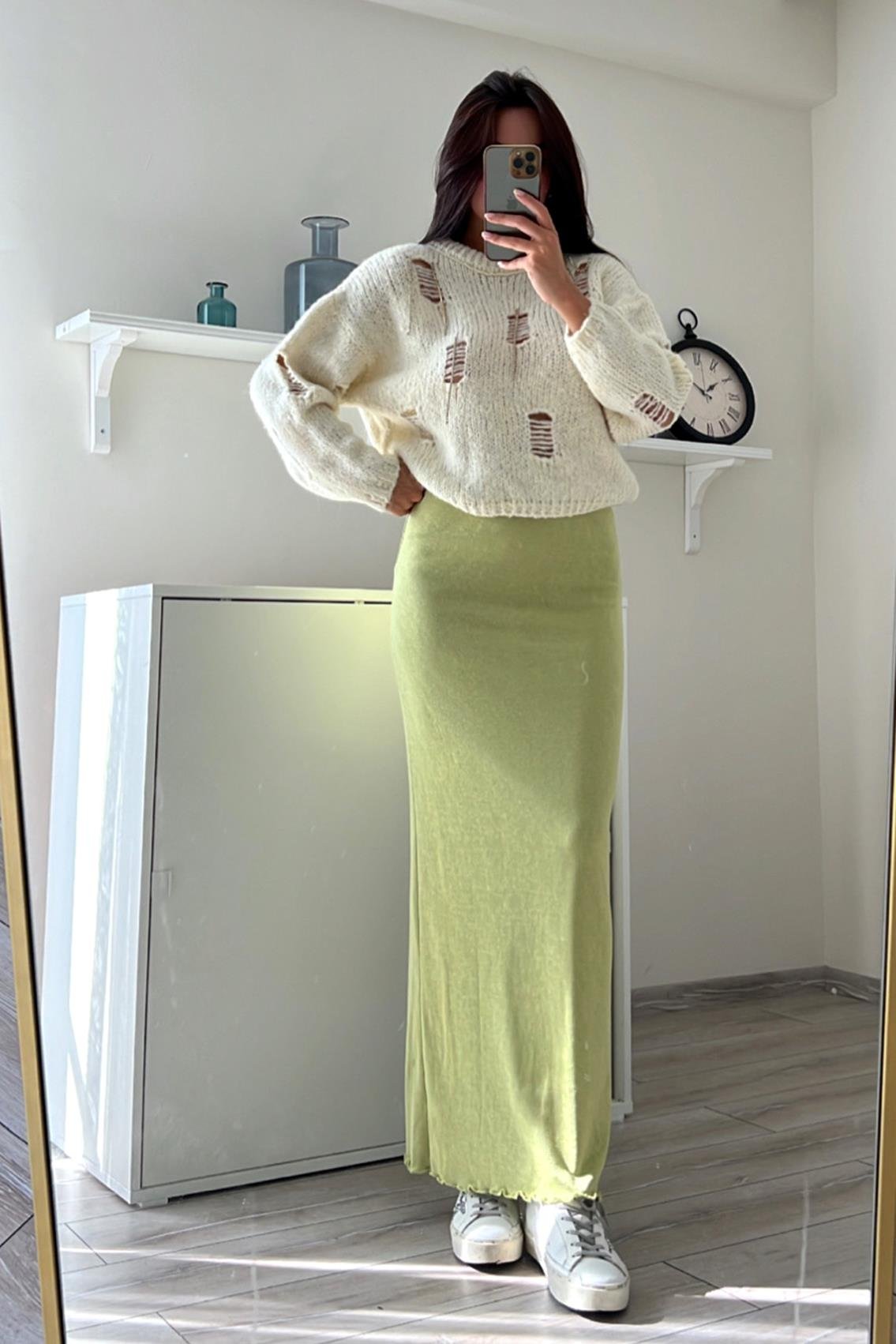 NA-KD ASTARLI  MAXİ  ETEK