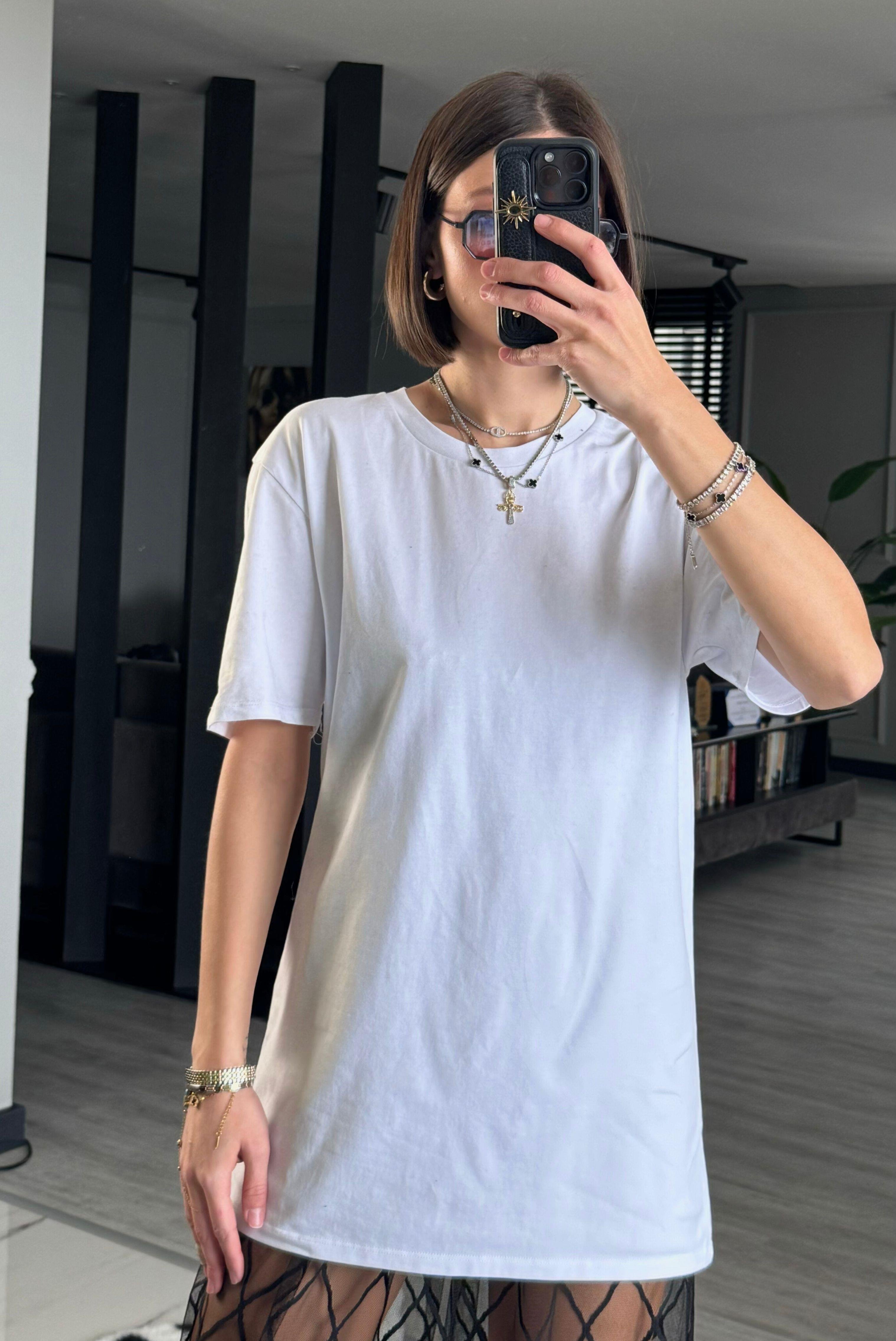 PAMUKLU OVERSİZE TSHİRT