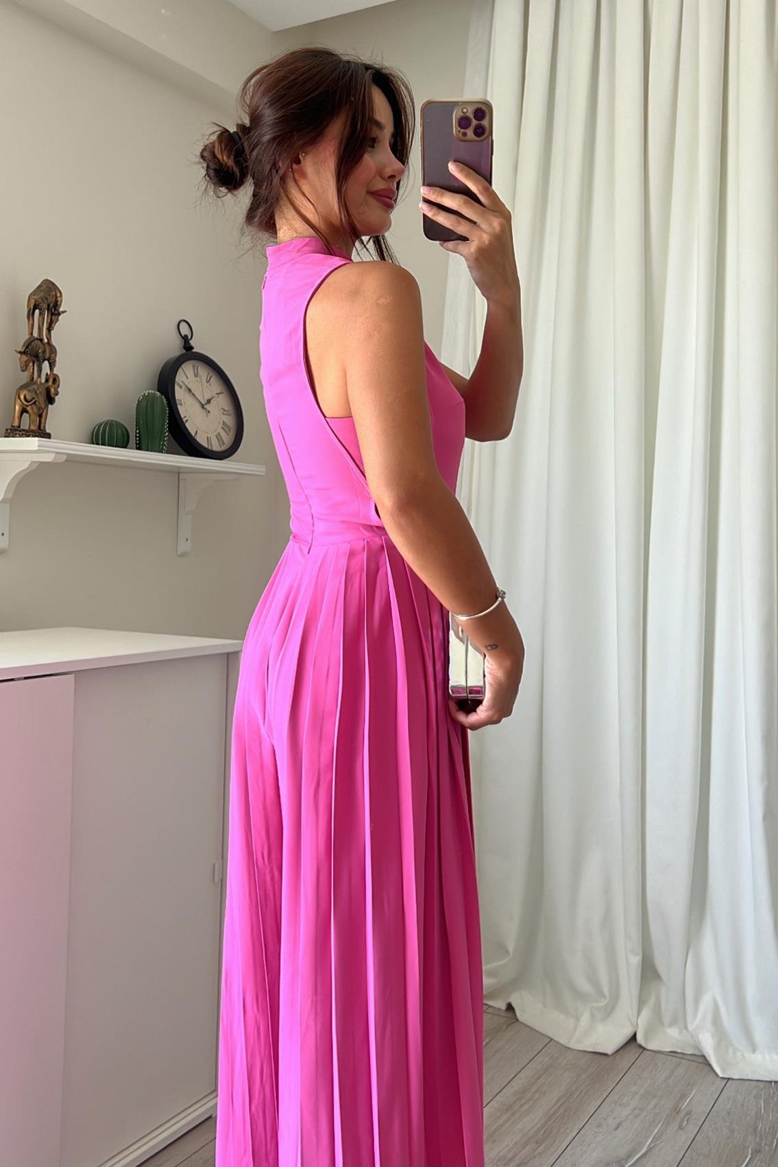 PİLİSELİ PEMBE BARBİE TULUM