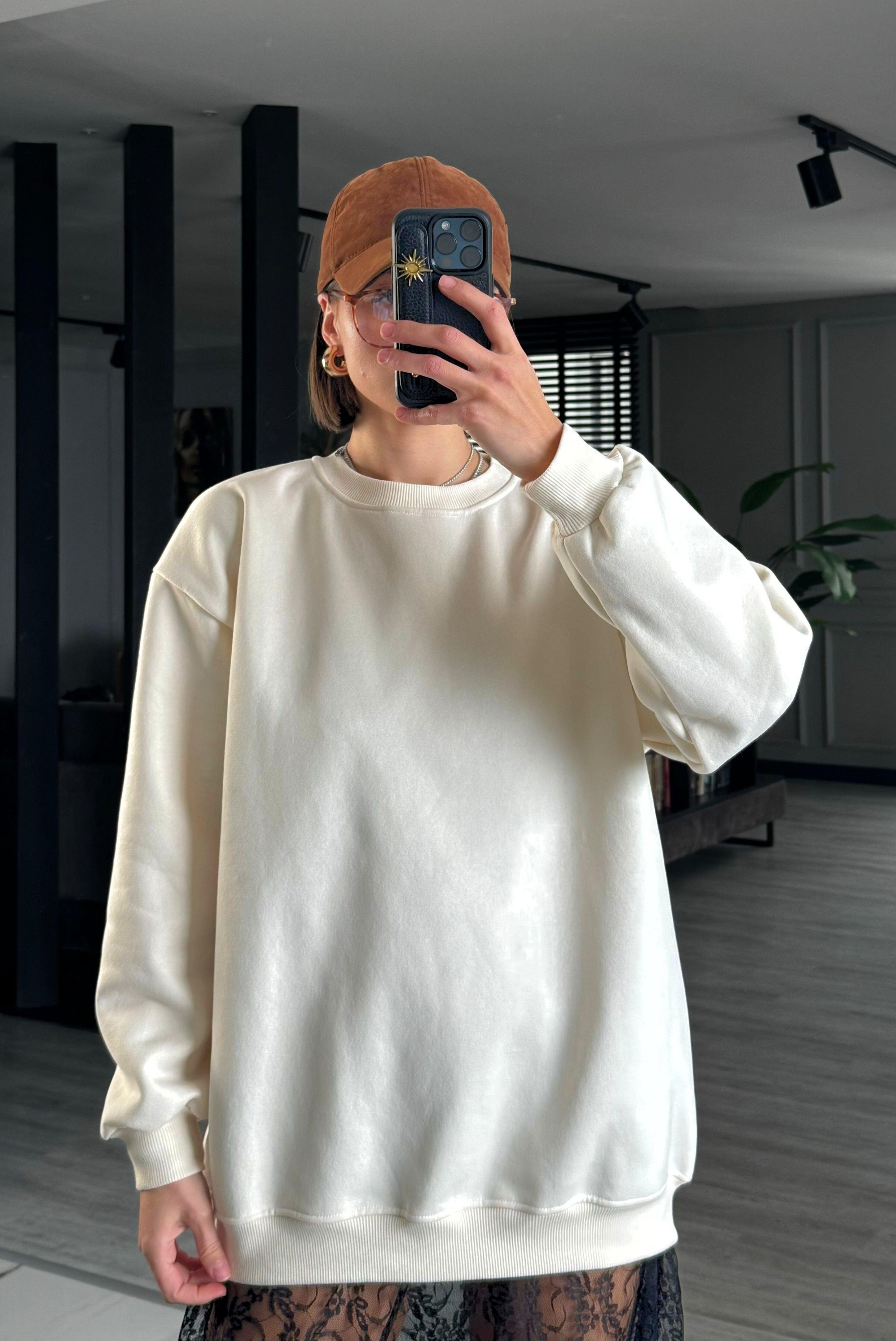 ŞARDONLU OVERSİZE SWEAT