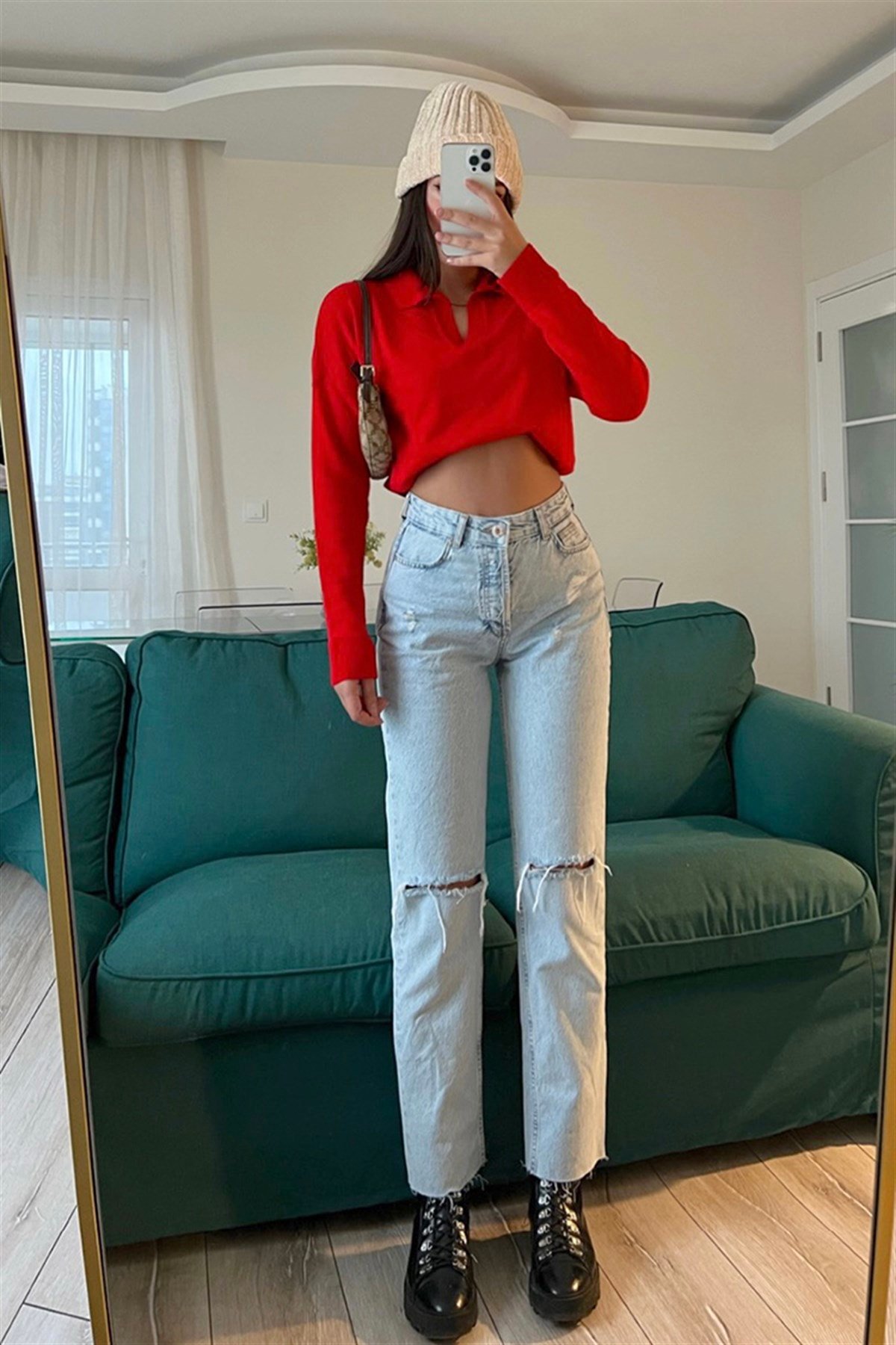 SLIM BOYFRIEND JEANS