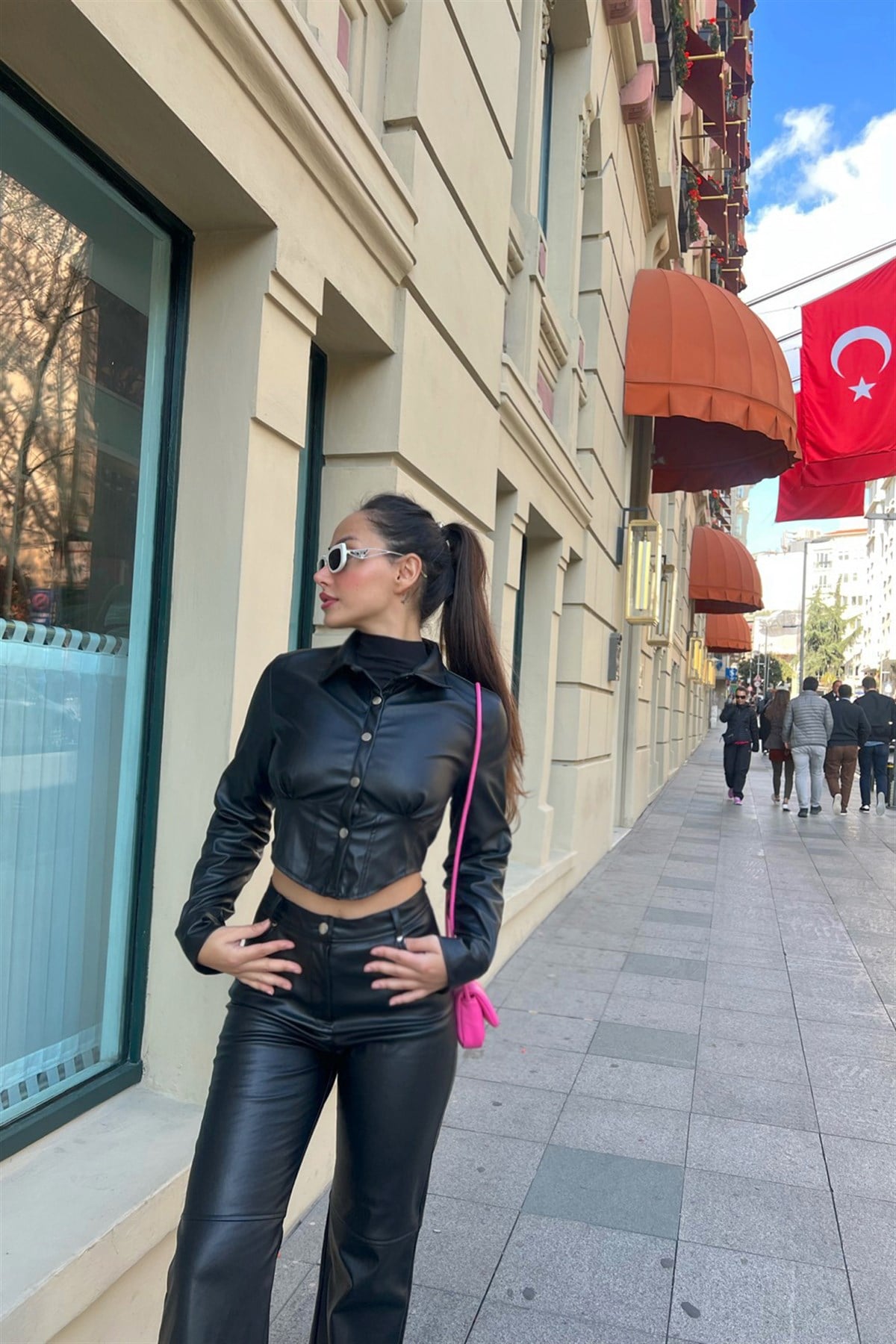 STELLA DERİ GÖMLEK