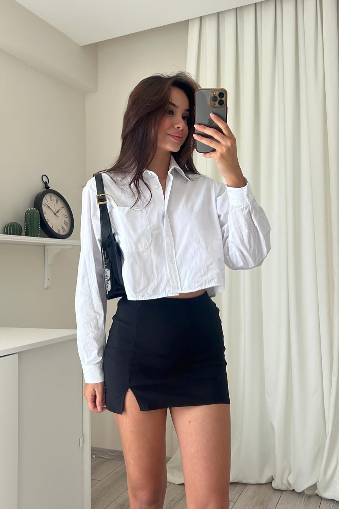 YIRTMAÇLI MİNİ  ETEK