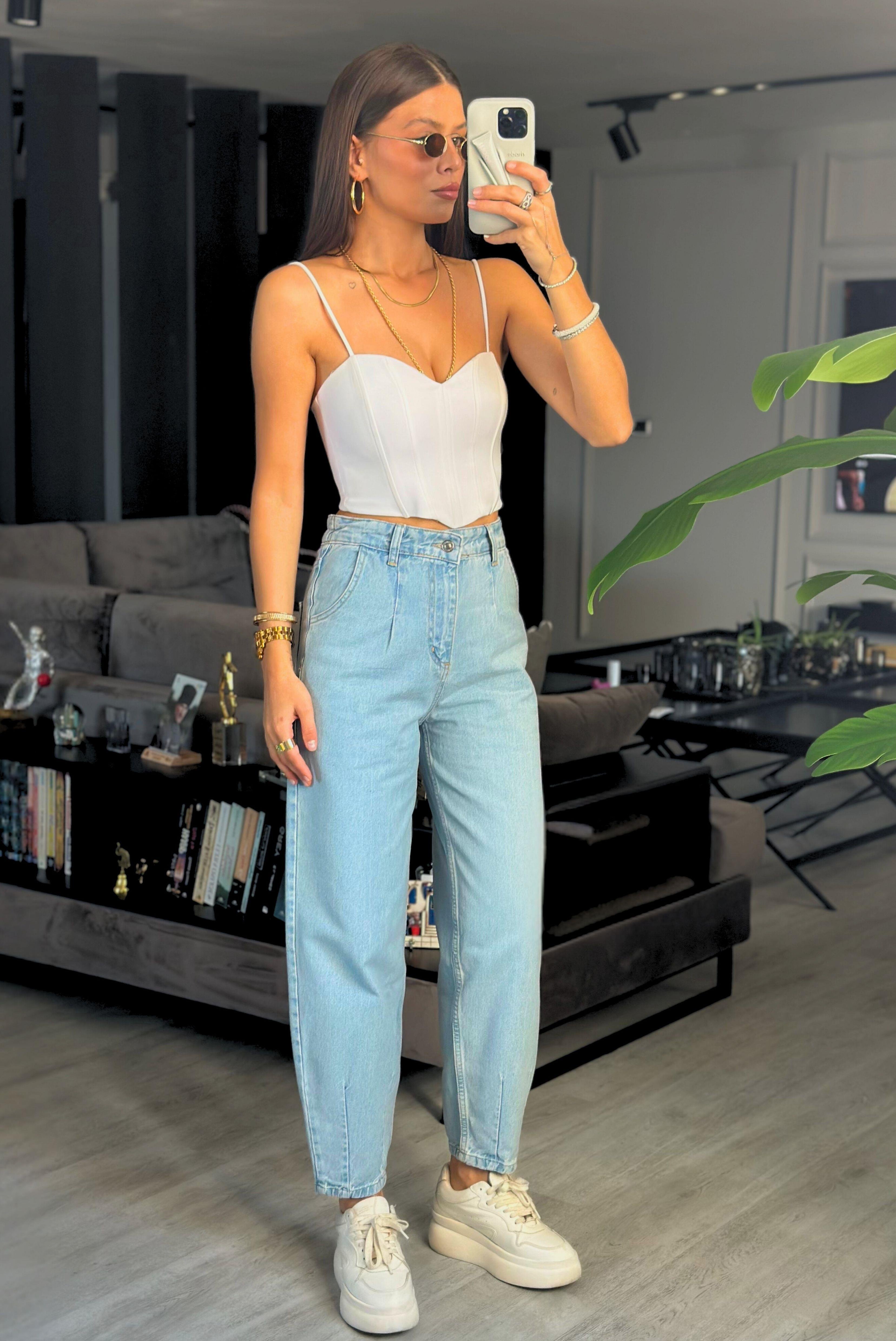 YÜKSEK BEL BALON JEAN