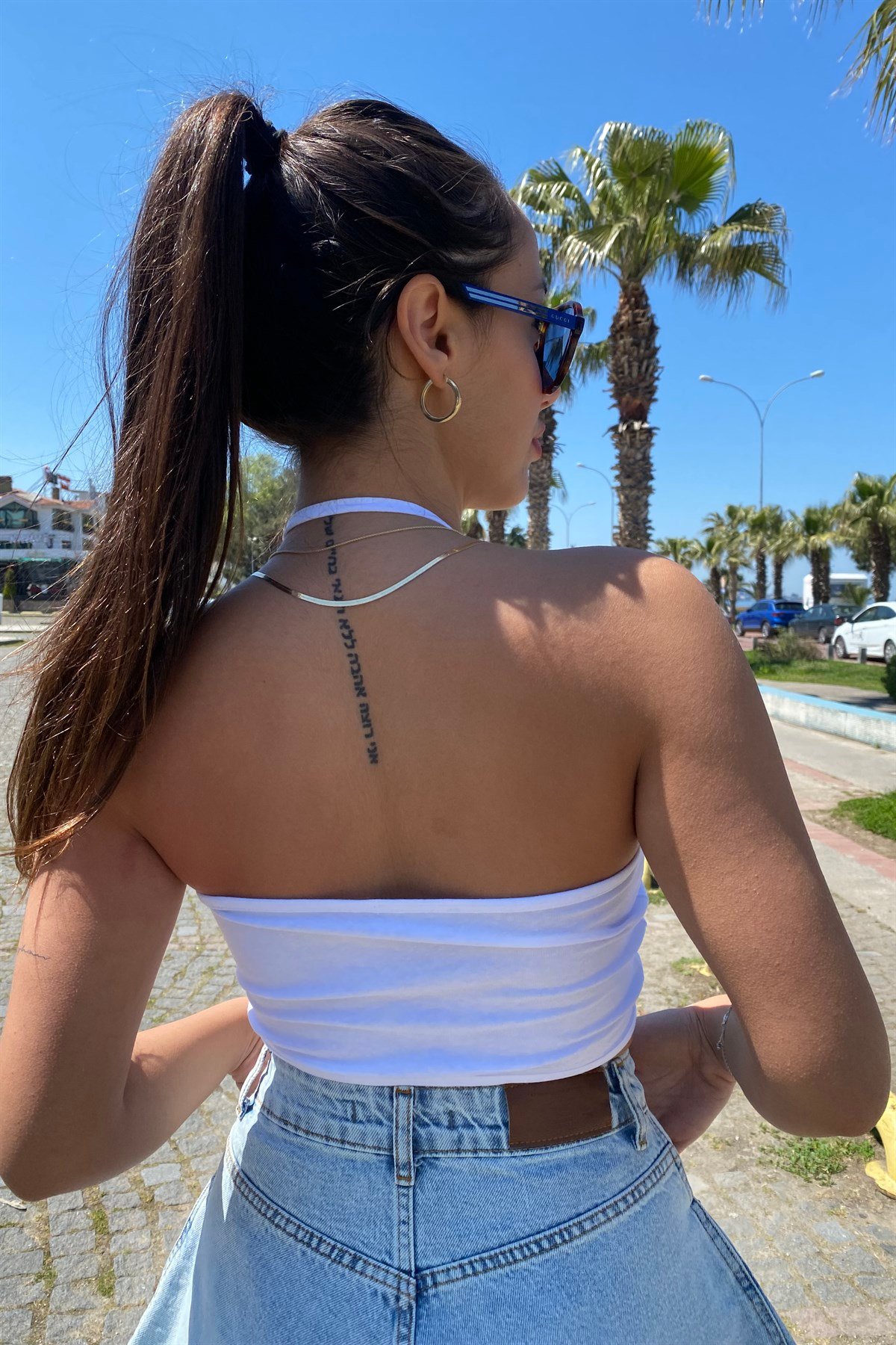 ZARA BÜZGÜLÜ TOP