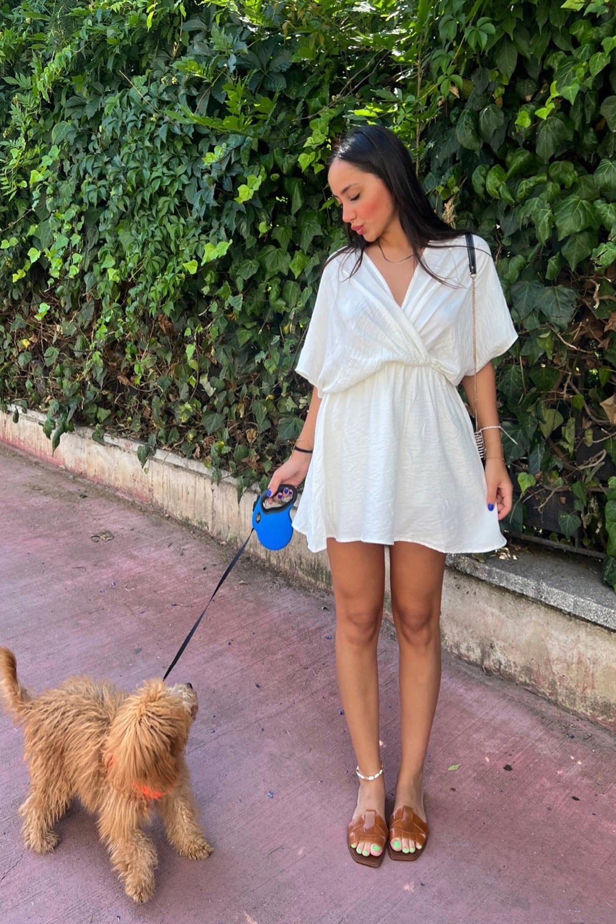 ZARA EKRU ELBİSE