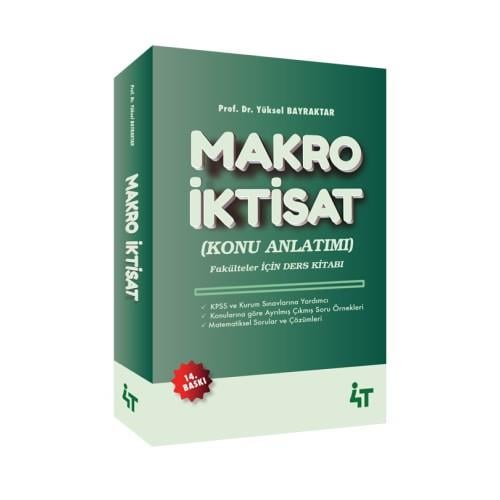 4T Makro İktisat Konu Anlatımı; Yüksel Bayraktar, 14. Baskı