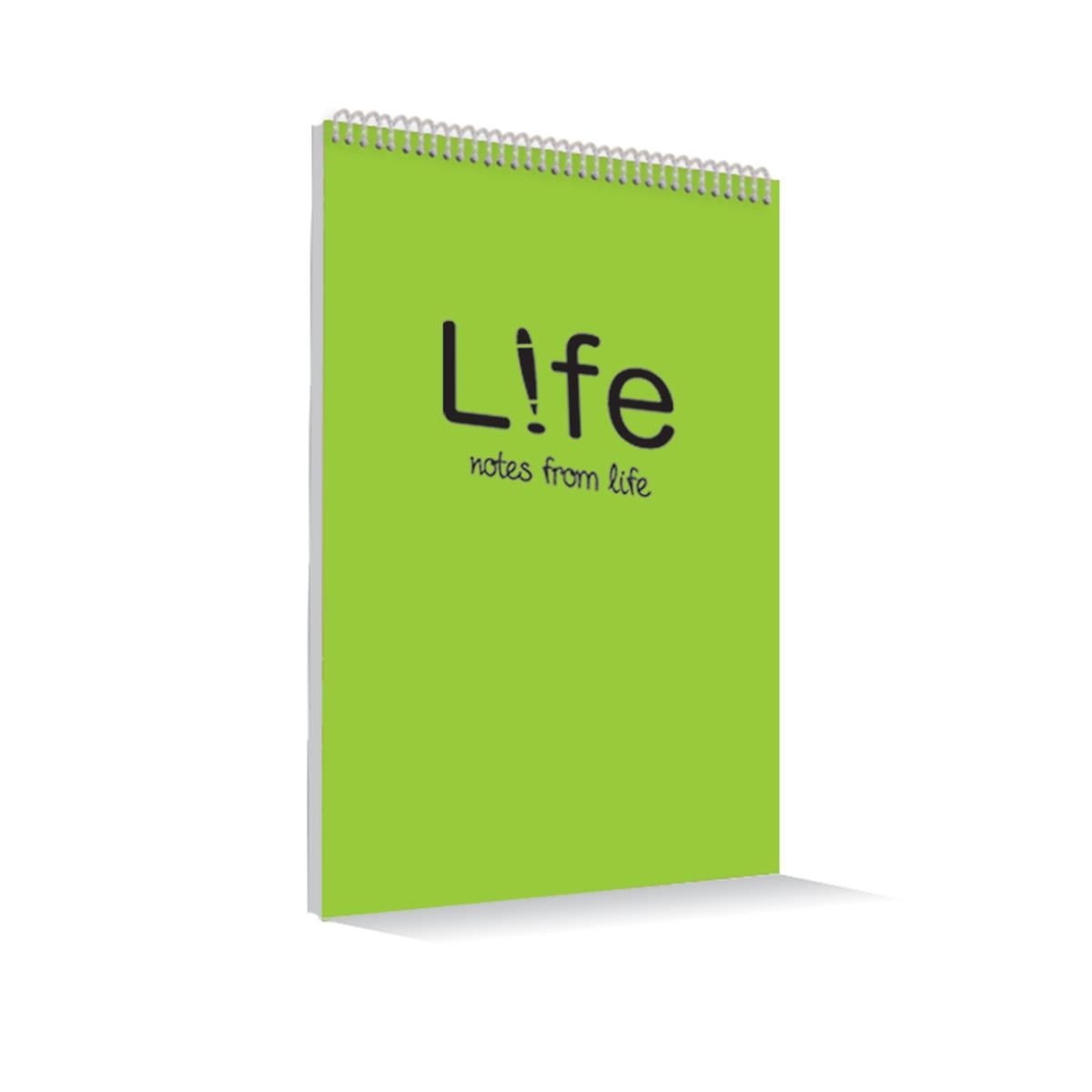 Çınar Life Spiralli Not Defteri P.P Kapak (Arkası Muk.) A5 100 Yaprak Kareli