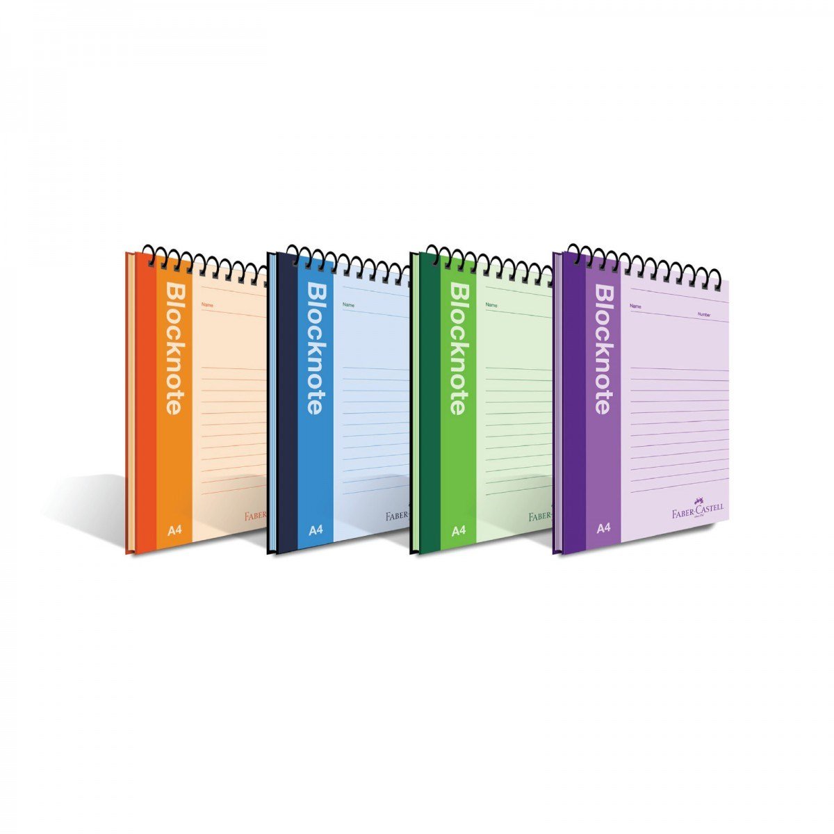 Faber Castell A5 80yp Çizgili Canlı Renk Bloknot Defter