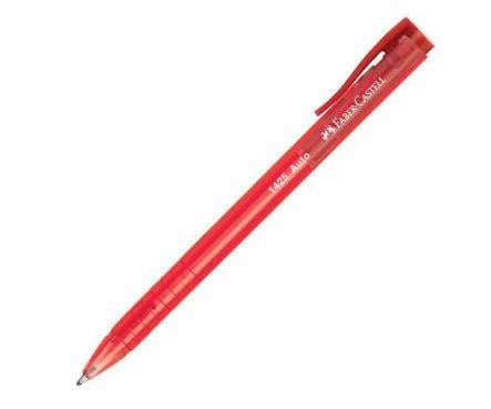 Faber-Castell Auto 1425 Basmalı Tükenmez Kalem 1.0 MM Bilye Uç Kırmızı