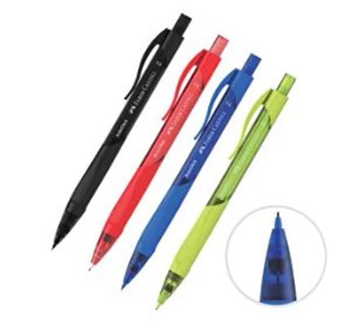Faber-Castell Auto Click Renkli Gövde 0.5mm Versatil Kalem