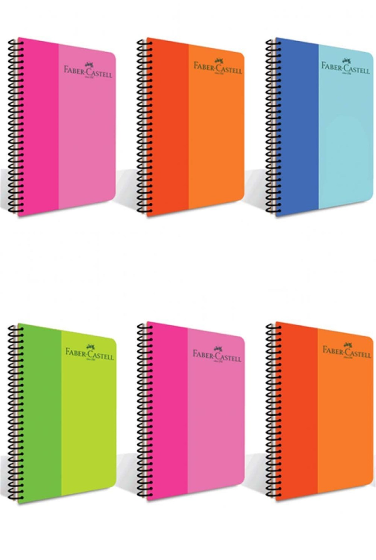 FABER PP KAPAK BİCOLOR SPİRALLİ DEFTER 140-1