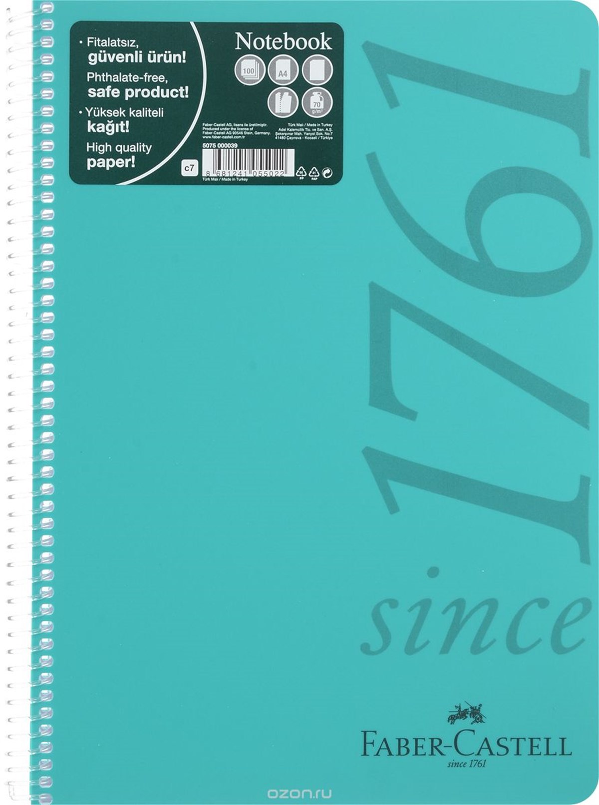 FABER PP KAPAK SİNCE 1761 DEFTER 100-0