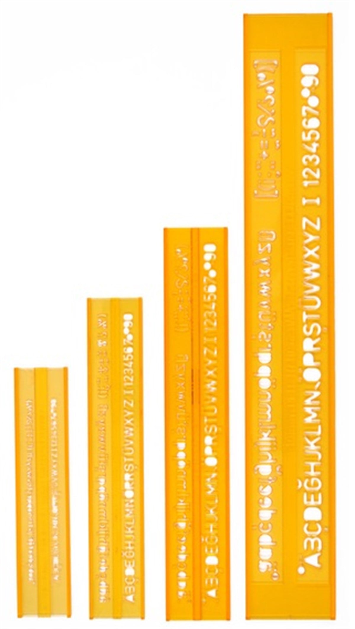 Hatas Yazı Şablonu 4 LÜ 3-5-7-10 MM 02250