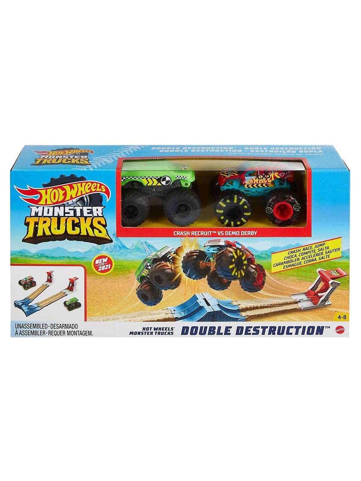 Hot Wheels Monster Trucks Çifte Çarpışma Oyun Seti GYC80