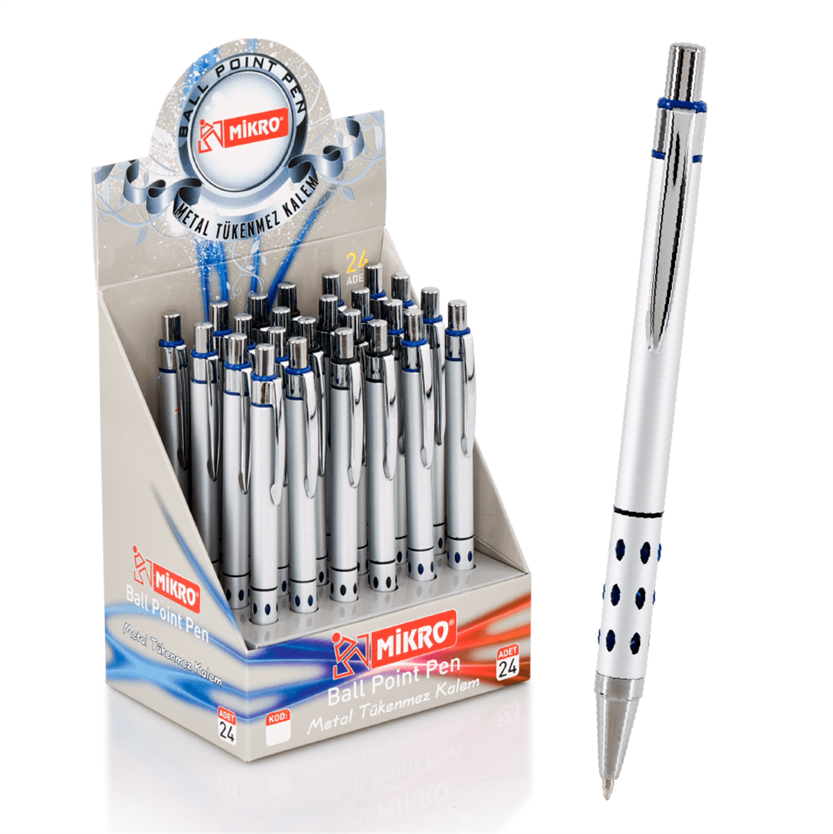Mikro 987 Metal Tükenmez Kalem Ball Point Metal Pen