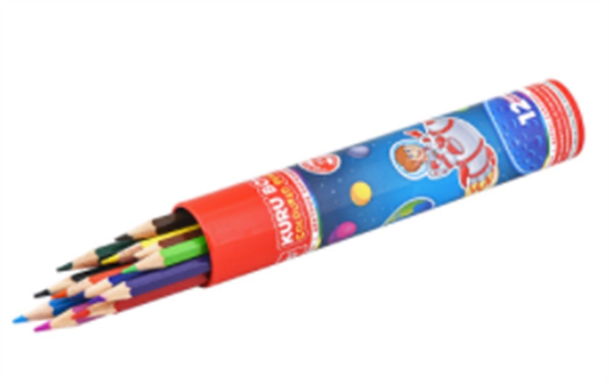 MİKRO KR1103 TÜP KURUBOYA 12 RENK TAM BOY