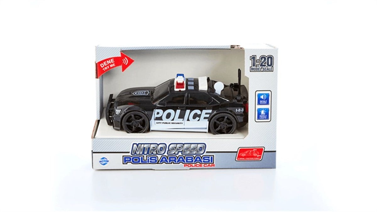 Nitro Speed 1:20 Polis Arabası Siyah 2013000404