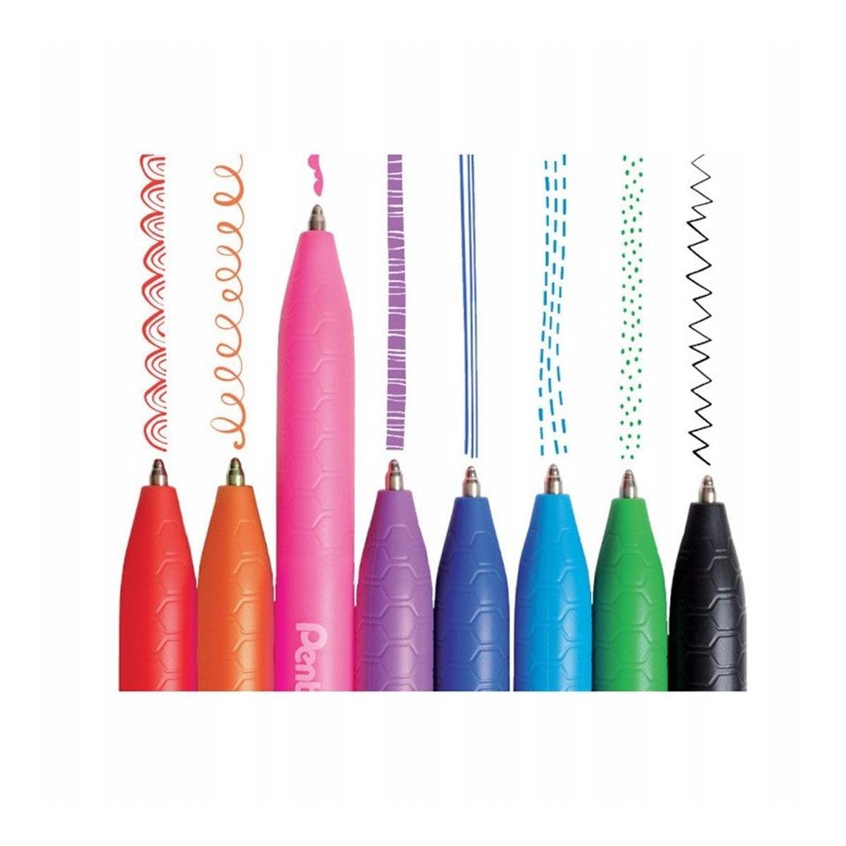 Pentel İzee 0.7 MM Yağ Bazlı Mekaniz. Roller Kalem Mavi  BX467