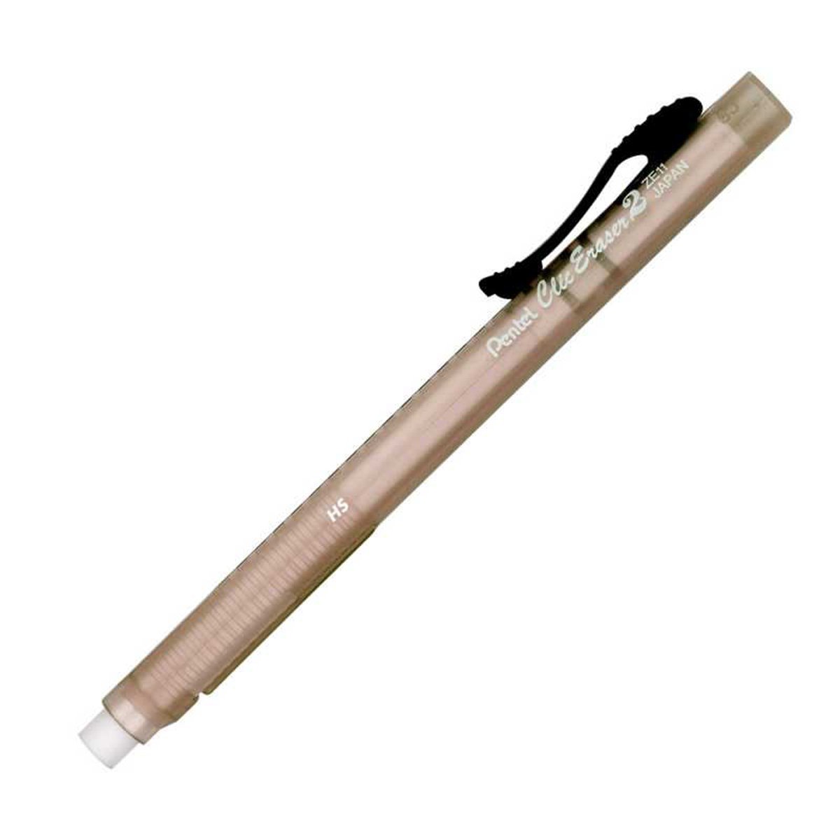Pentel Kalem Silgi Sürgülü Şeffaf Siyah