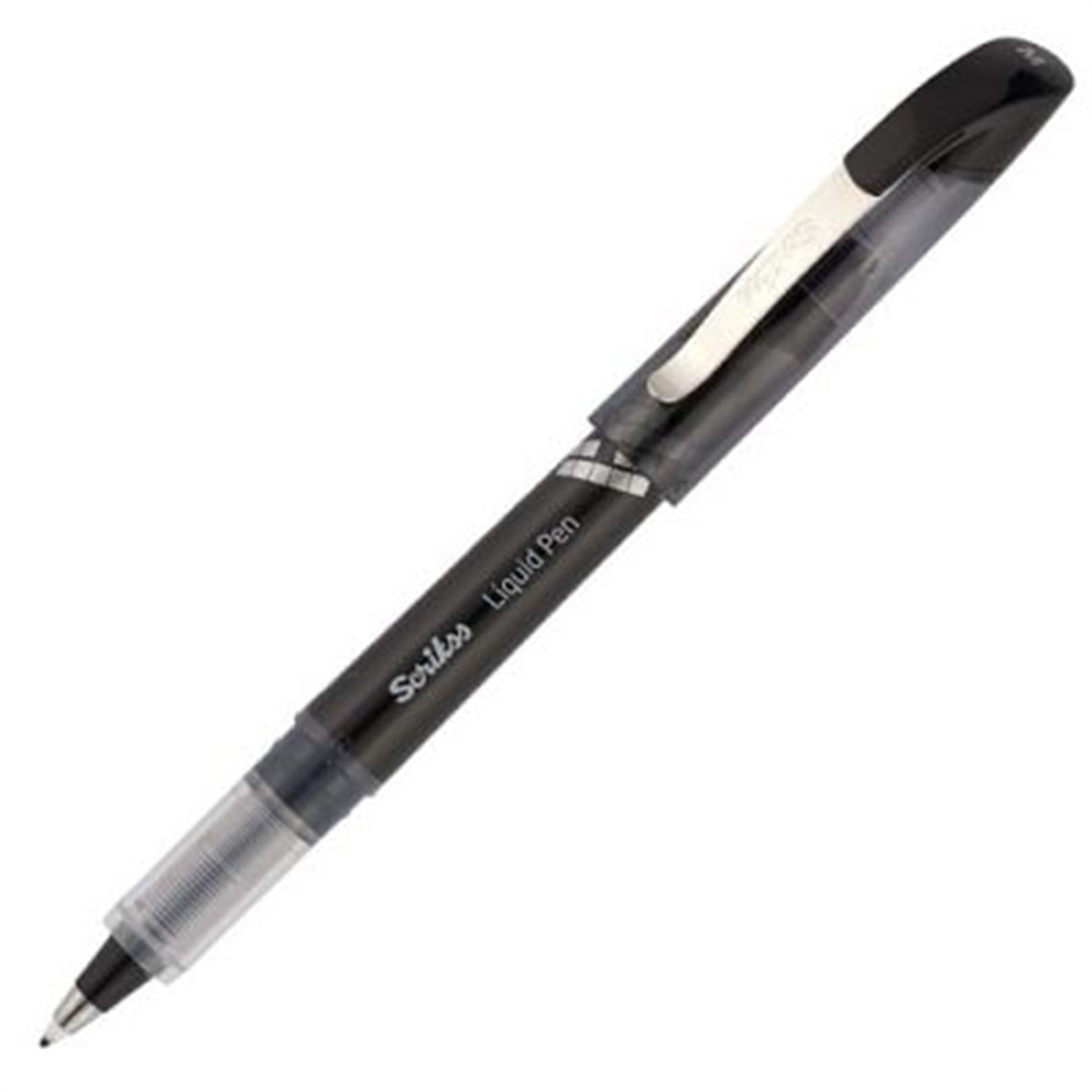 Scrikss Roller Kalem Liquid Pen Konik Uç Siyah LP-68