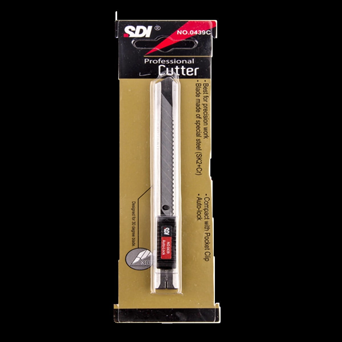 SDI Maket Bıçağı Dar Metal Gövde 0439C