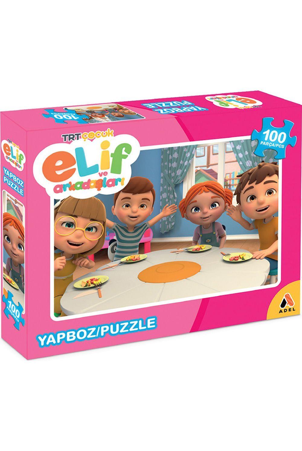 TRT Çocuk Elif ve Arkadaşları 100'lü Puzzle Yapboz