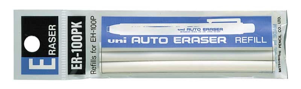 Uni-Ball Kalem Silgi Yedeği 3 Lü Beyaz 0.5x90 ER-100PK