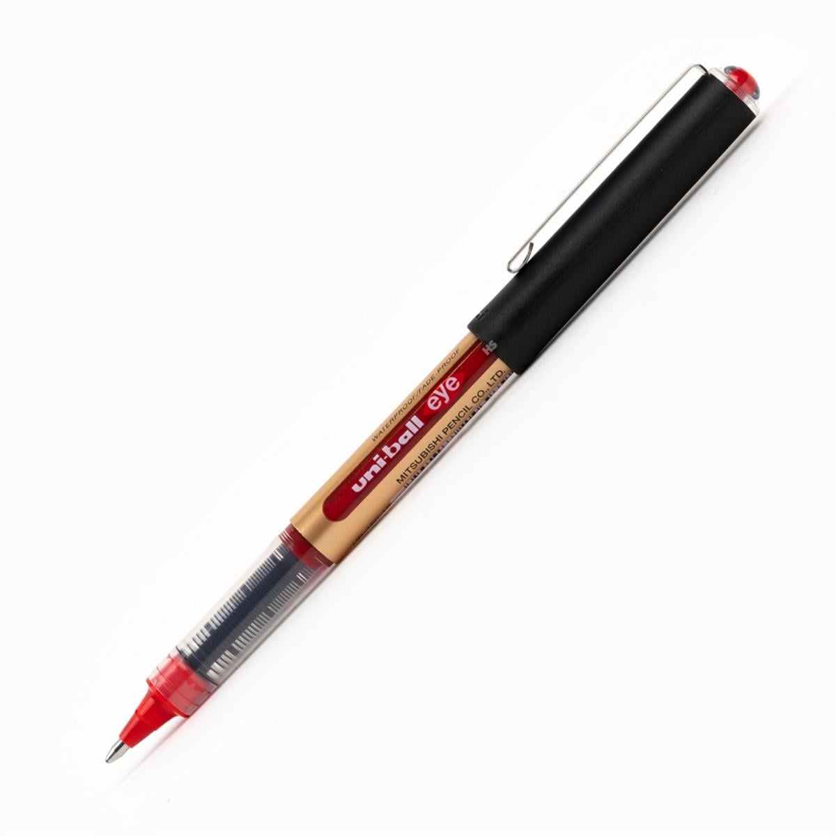Uni-Ball Roller Kalem 10 Eye Broad Jel Bilye Uç İmza Kalemi 1.0 MM Kırmızı UB-150