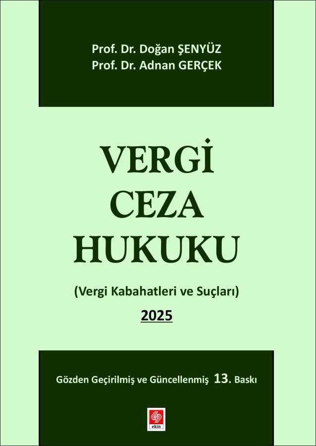 Vergi Ceza Hukuku Doğan Şenyüz Doğan Şenyüz, Adnan Gerçek, 13. Baskı