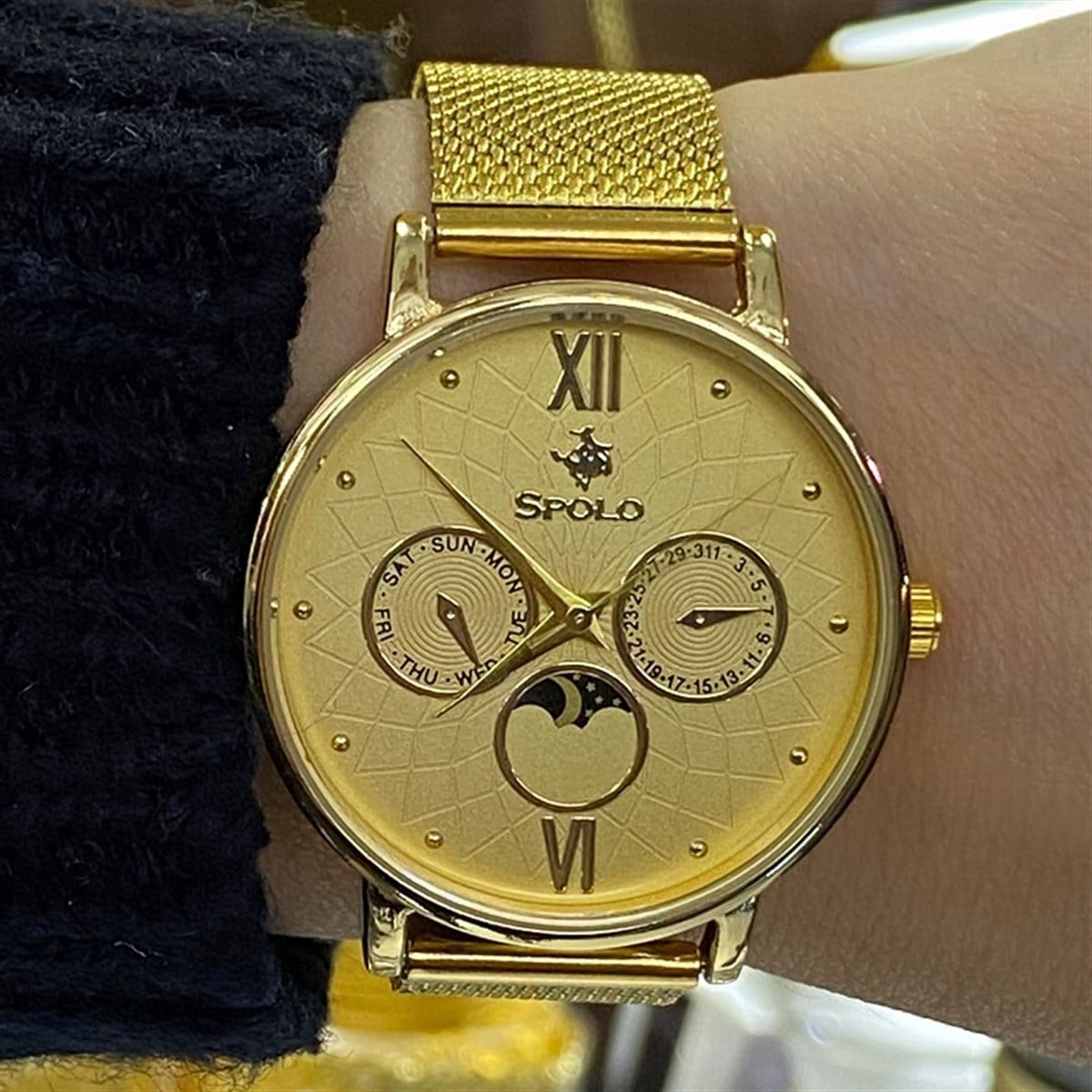 altın kaplama polo gold saat