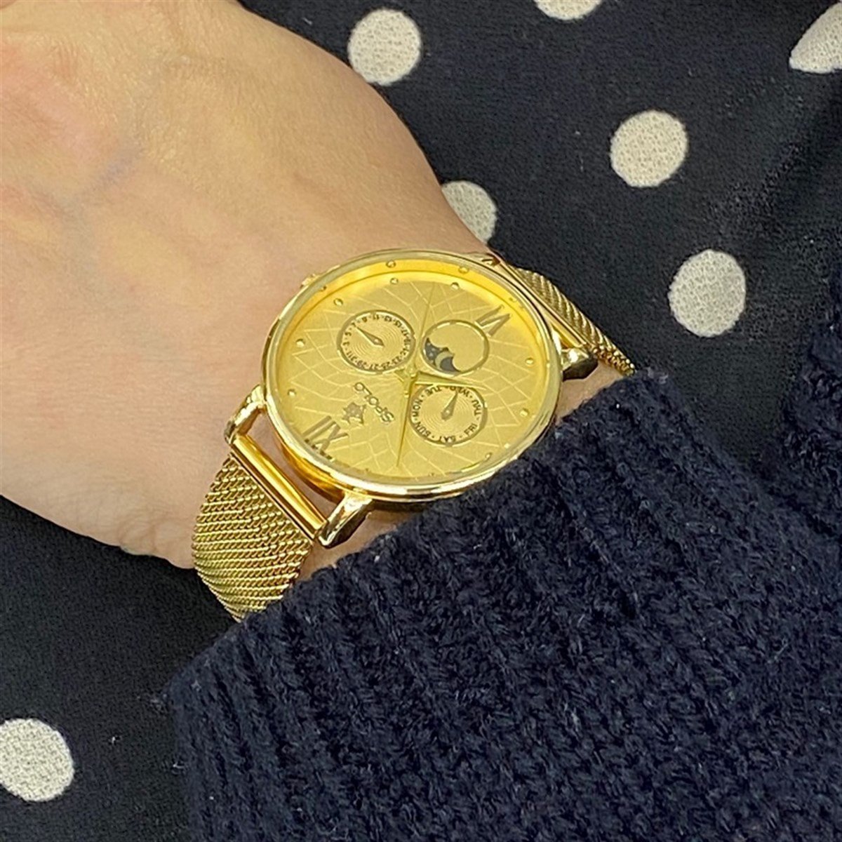 altın kaplama polo gold saat