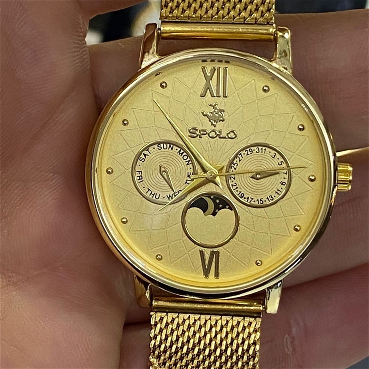 altın kaplama polo gold saat