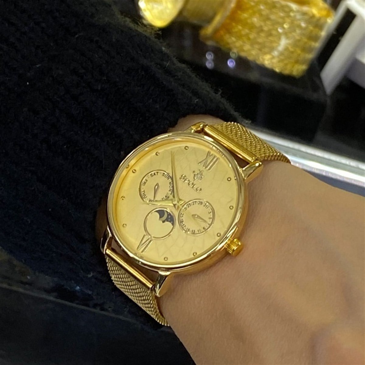 altın kaplama polo gold saat