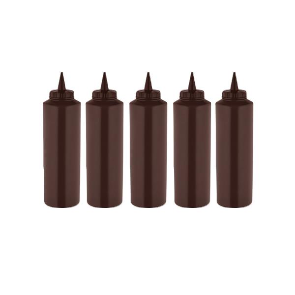 GastroPlast GPS-500 5 Adet Kahverengi Fişek Sosluk 500 ml,,Fişek Sosluk ve Şurup Dökücüler,GastroPlast,1240070A3,Premut