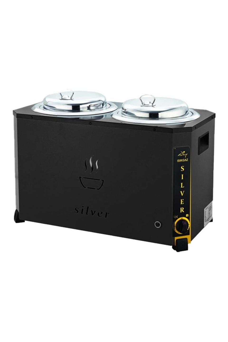 Işıkgaz Silverinox C-08 9+9 Lt Kapasiteli Jumbo Çorba Kazanı Renk:Siyah,,Çorbalıklar,Işıkgaz/Silverinox,116066,Premut