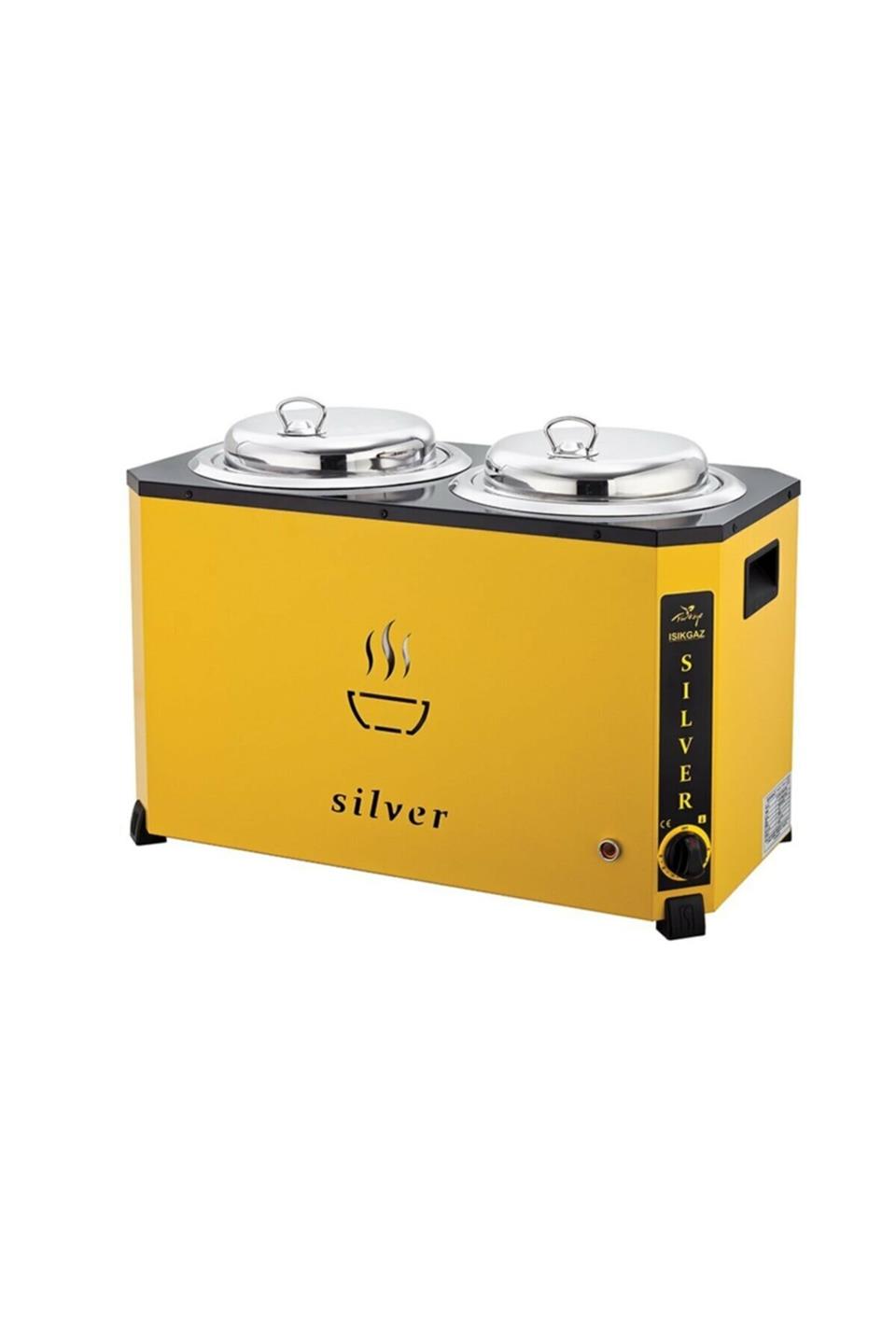 Işıkgaz Silverinox C-07 9+9 Lt Kapasiteli Jumbo Çorba Kazanı Renk:Sarı,,Çorbalıklar,Işıkgaz/Silverinox,116065,Premut
