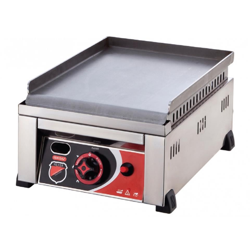 Işıkgaz Silverinox 2604-2 30 cm LPG'li CE Belgeli Pleyt Izgara,,Grill Plate,Işıkgaz/Silverinox,116122,Premut