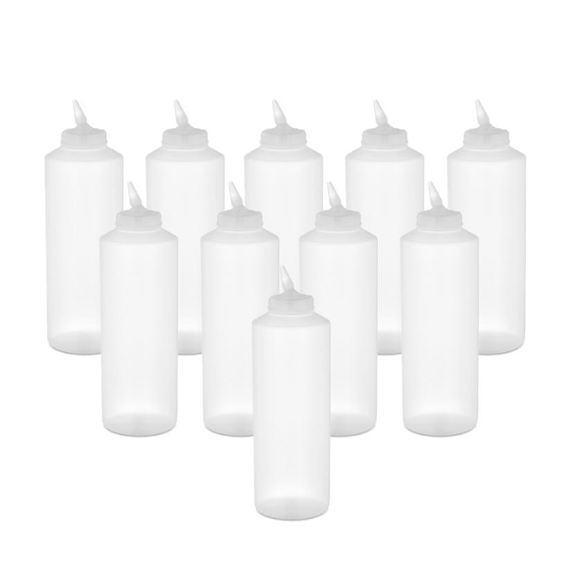 GastroPlast GPS-250 10 Adet Şeffaf Ayarlı Uçlu Fişek Sosluk 250 ml,,Fişek Sosluk ve Şurup Dökücüler,GastroPlast,1240355B6,Premut
