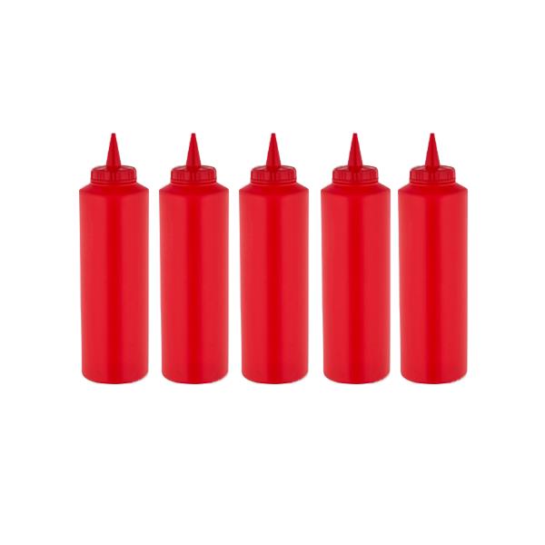 GastroPlast GPS-500 5 Adet Kırmızı Fişek Sosluk 500 ml,,Fişek Sosluk ve Şurup Dökücüler,GastroPlast,1240070A4,Premut